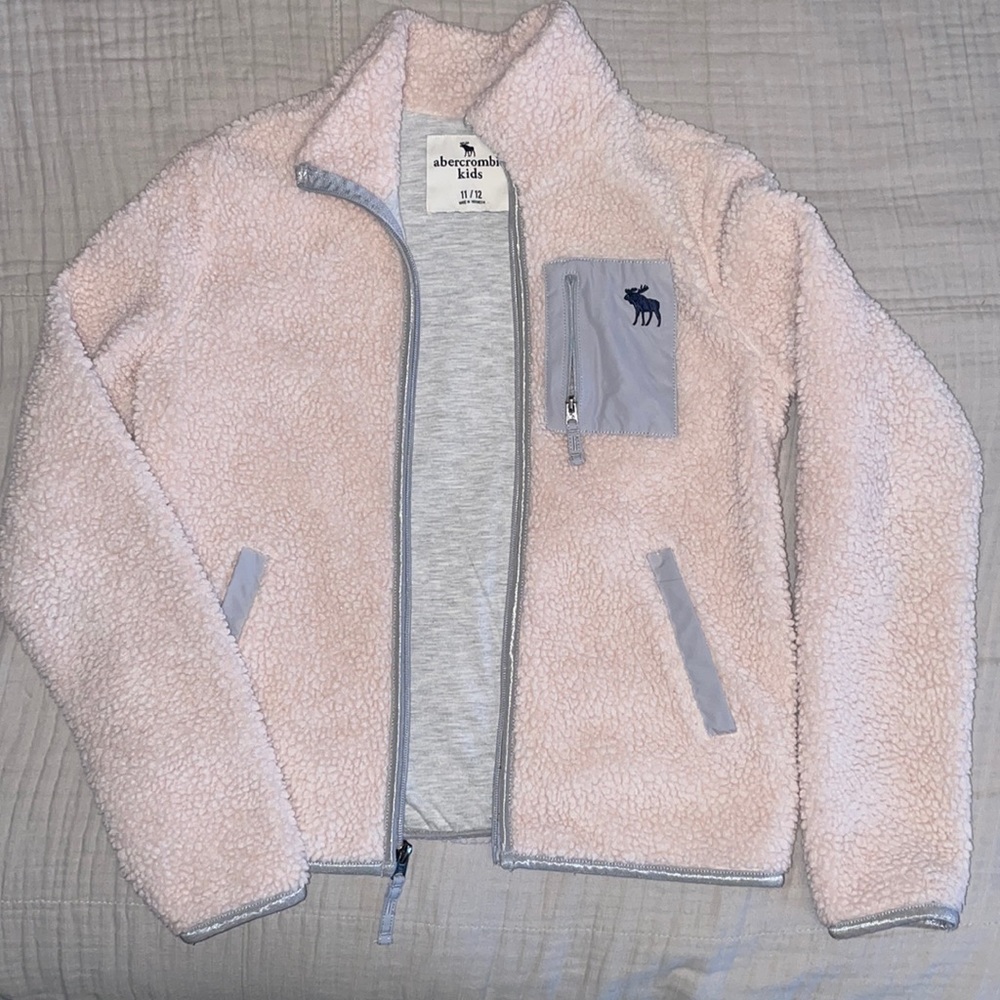Abercrombie kids Sherpa zip up, Sz 11/12